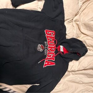 Champion Black and Red Georgia Bulldogs Hoodie